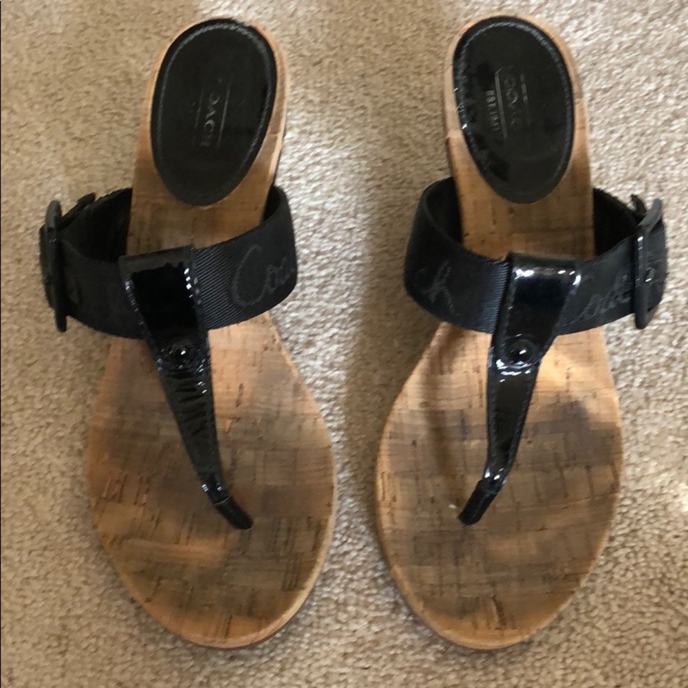 Coach Bernadette wedge sandals